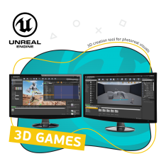 Unreal Engine 4. Игровой движок - КИБЕРшкола программирования для детей, компьютерные курсы для школьников, начинающих и подростков - KIBERone г. Новокосино