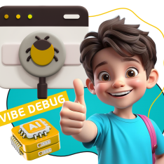 Тестирование & Vibe Debug. Охотники за багами - КИБЕРшкола программирования для детей, компьютерные курсы для школьников, начинающих и подростков - KIBERone г. Новокосино