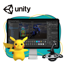 Мир игр на Unity 2D на популярном движке + AI-помощники - КИБЕРшкола программирования для детей, компьютерные курсы для школьников, начинающих и подростков - KIBERone г. Новокосино