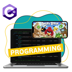 Программирование на C#. Удивительный мир 2D-игр - КИБЕРшкола программирования для детей, компьютерные курсы для школьников, начинающих и подростков - KIBERone г. Новокосино